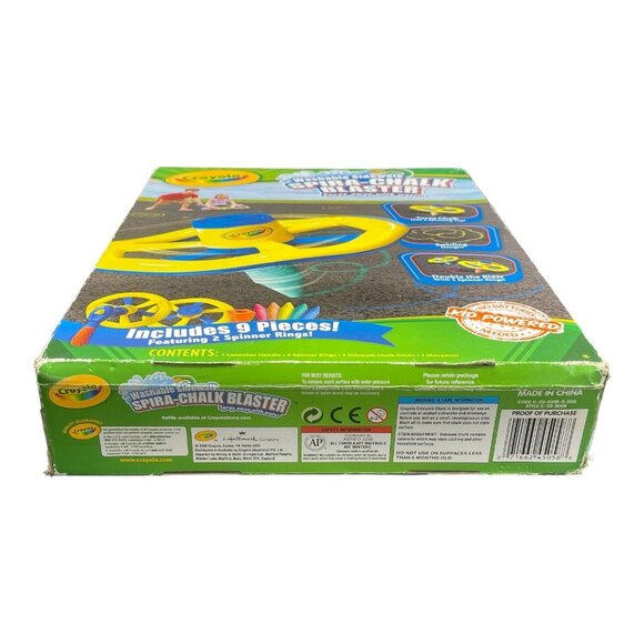 Crayola Washable Sidewalk Chalk "Spira-Chalk Blaster" 9-Piece Set - New - Picture 7 of 7